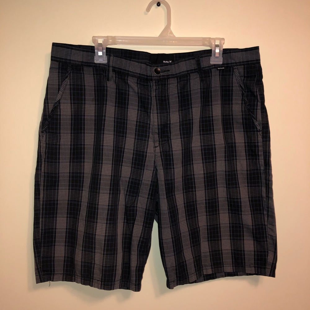 Men’s Hurley Checkered Shorts Size 36